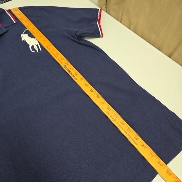 Polo Golf Ralph Lauren Shirt Mens XL Blue Pro Fit The Open 2012 Short Sleeve - Picture 12 of 13